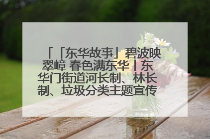 「东华故事」碧波映翠嶂 春色满东华丨东华门街道河长制、林长制、垃圾分类主题宣传如火如荼中