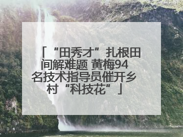 “田秀才”扎根田间解难题 黄梅94名技术指导员催开乡村“科技花”