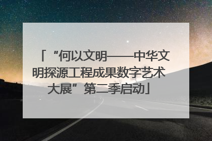 “何以文明——中华文明探源工程成果数字艺术大展”第二季启动