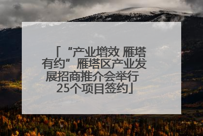 “产业增效 雁塔有约”雁塔区产业发展招商推介会举行 25个项目签约