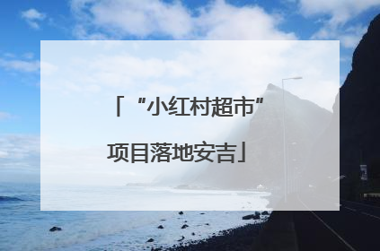 “小红村超市”项目落地安吉