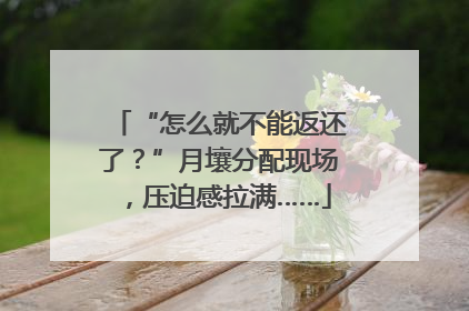 “怎么就不能返还了？”月壤分配现场，压迫感拉满……