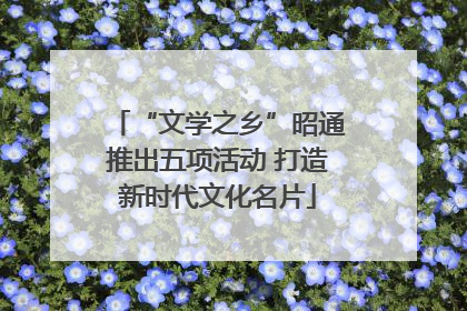 “文学之乡”昭通推出五项活动 打造新时代文化名片