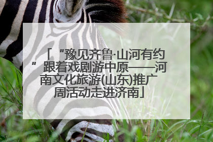 “豫见齐鲁·山河有约”跟着戏剧游中原——河南文化旅游(山东)推广周活动走进济南