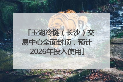 玉湖冷链（长沙）交易中心全面封顶，预计2026年投入使用