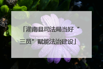 灌南县司法局当好“三员”赋能法治建设