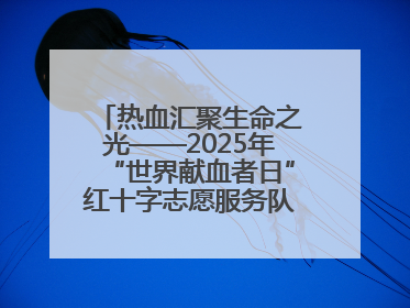 热血汇聚生命之光——2025年“世界献血者日”红十字志愿服务队在行动