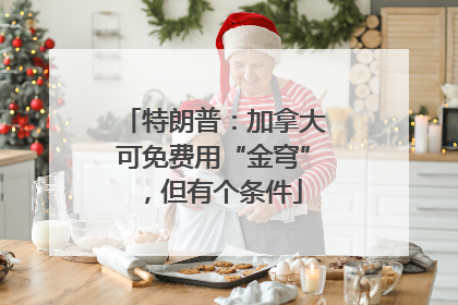 特朗普：加拿大可免费用“金穹”，但有个条件
