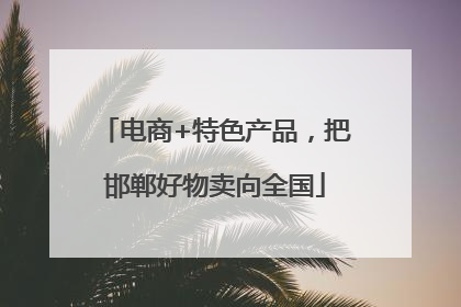 电商+特色产品，把邯郸好物卖向全国