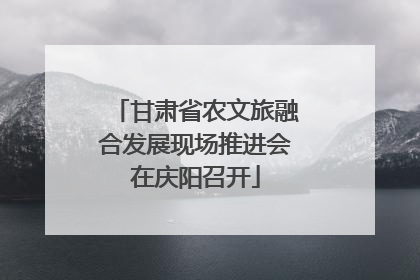 甘肃省农文旅融合发展现场推进会在庆阳召开