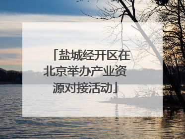 盐城经开区在北京举办产业资源对接活动