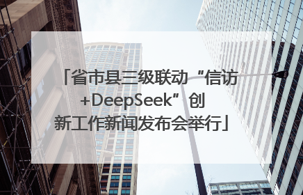 省市县三级联动“信访+DeepSeek”创新工作新闻发布会举行
