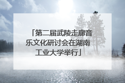 第二届武陵走廊音乐文化研讨会在湖南工业大学举行