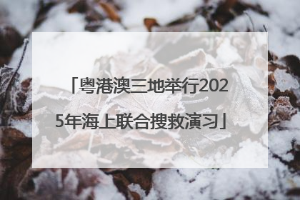 粤港澳三地举行2025年海上联合搜救演习