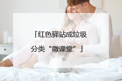 红色驿站成垃圾分类“微课堂”