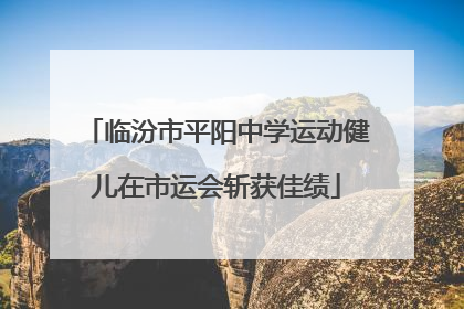 临汾市平阳中学运动健儿在市运会斩获佳绩