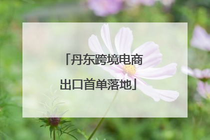 丹东跨境电商出口首单落地