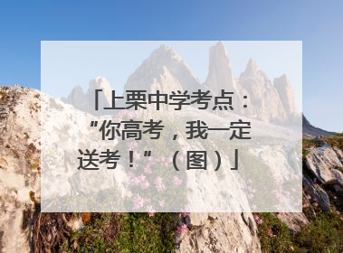 上栗中学考点：“你高考，我一定送考！”（图）