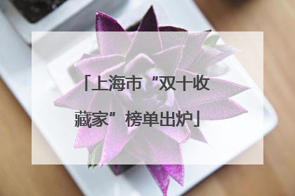 上海市“双十收藏家”榜单出炉