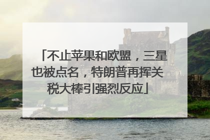 不止苹果和欧盟，三星也被点名，特朗普再挥关税大棒引强烈反应