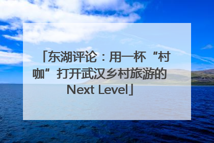 东湖评论：用一杯“村咖”打开武汉乡村旅游的Next Level