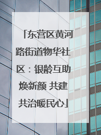 东营区黄河路街道物华社区：银龄互助焕新颜 共建共治暖民心