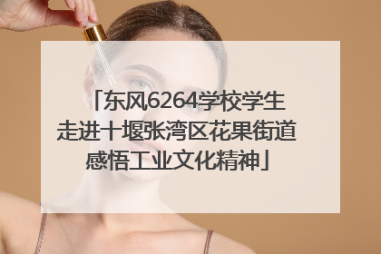 东风6264学校学生走进十堰张湾区花果街道感悟工业文化精神