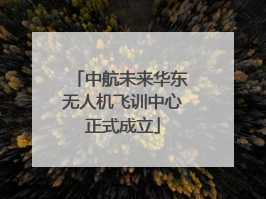 中航未来华东无人机飞训中心正式成立