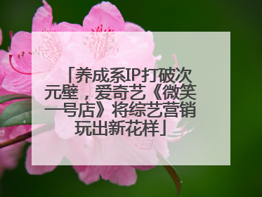 养成系IP打破次元壁，爱奇艺《微笑一号店》将综艺营销玩出新花样