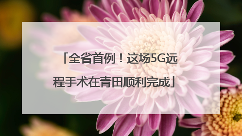 全省首例！这场5G远程手术在青田顺利完成