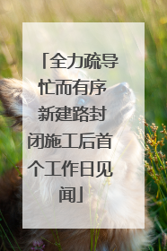 全力疏导 忙而有序 新建路封闭施工后首个工作日见闻