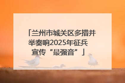 兰州市城关区多措并举奏响2025年征兵宣传“最强音”