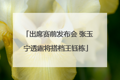出席赛前发布会 张玉宁透露将搭档王钰栋