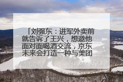 刘强东：进军外卖前就告诉了王兴，想邀他面对面喝酒交流，京东未来会打造一种与美团不同的商业模式
