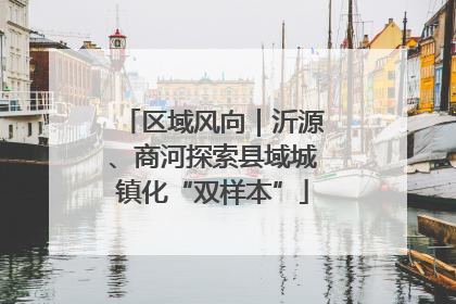 区域风向｜沂源、商河探索县域城镇化“双样本”