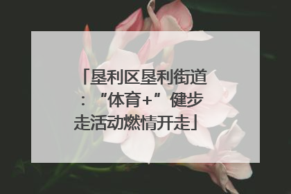 垦利区垦利街道：“体育+”健步走活动燃情开走
