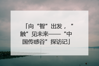 向“智”出发，“触”见未来——“中国传感谷”探访记