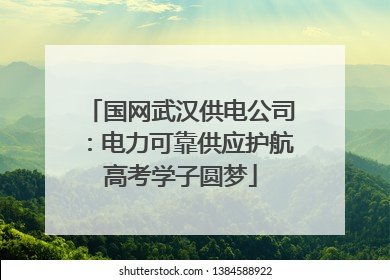 国网武汉供电公司：电力可靠供应护航高考学子圆梦