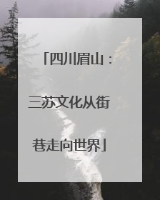 四川眉山：三苏文化从街巷走向世界