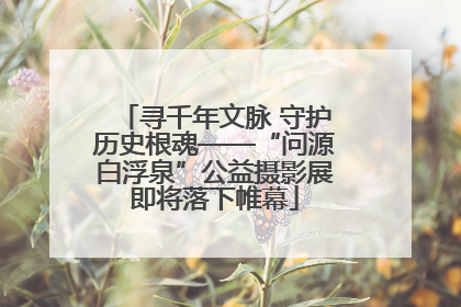 寻千年文脉 守护历史根魂——“问源白浮泉”公益摄影展即将落下帷幕