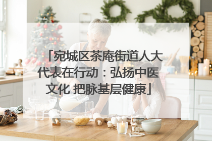 宛城区茶庵街道人大代表在行动：弘扬中医文化 把脉基层健康
