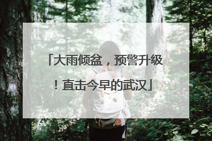 大雨倾盆，预警升级！直击今早的武汉