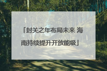 封关之年布局未来 海南持续提升开放能级