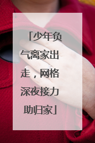 少年负气离家出走，网格深夜接力助归家