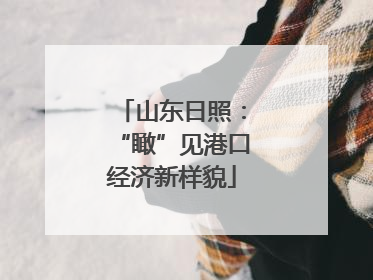 山东日照：“瞰”见港口经济新样貌