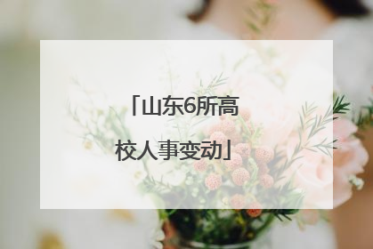 山东6所高校人事变动