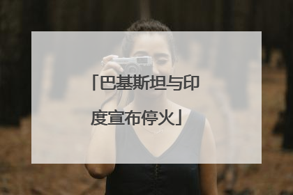 巴基斯坦与印度宣布停火