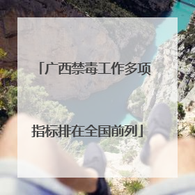 广西禁毒工作多项指标排在全国前列