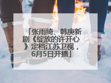 张雨绮、韩庚新剧《绽放的许开心》定档江苏卫视，6月5日开播