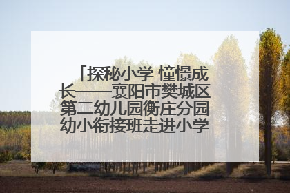 探秘小学 憧憬成长——襄阳市樊城区第二幼儿园衡庄分园幼小衔接班走进小学开展参观体验活动